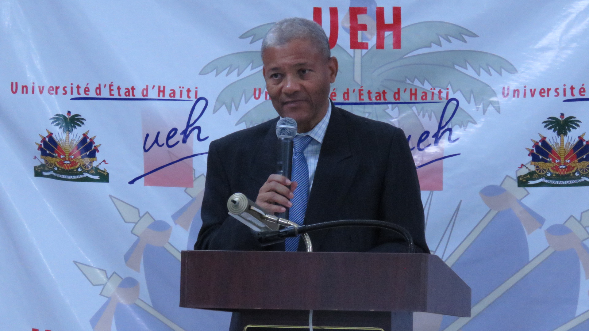 Diskou rektè Inivèsite Leta Ayiti a nan okazyon selebrasyon Jounen entènasyonal lang manman